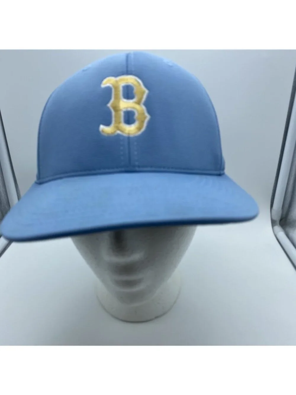 Blacksburg Bruins Blue Cap Hat Richardson Stretch S-M Yellow B